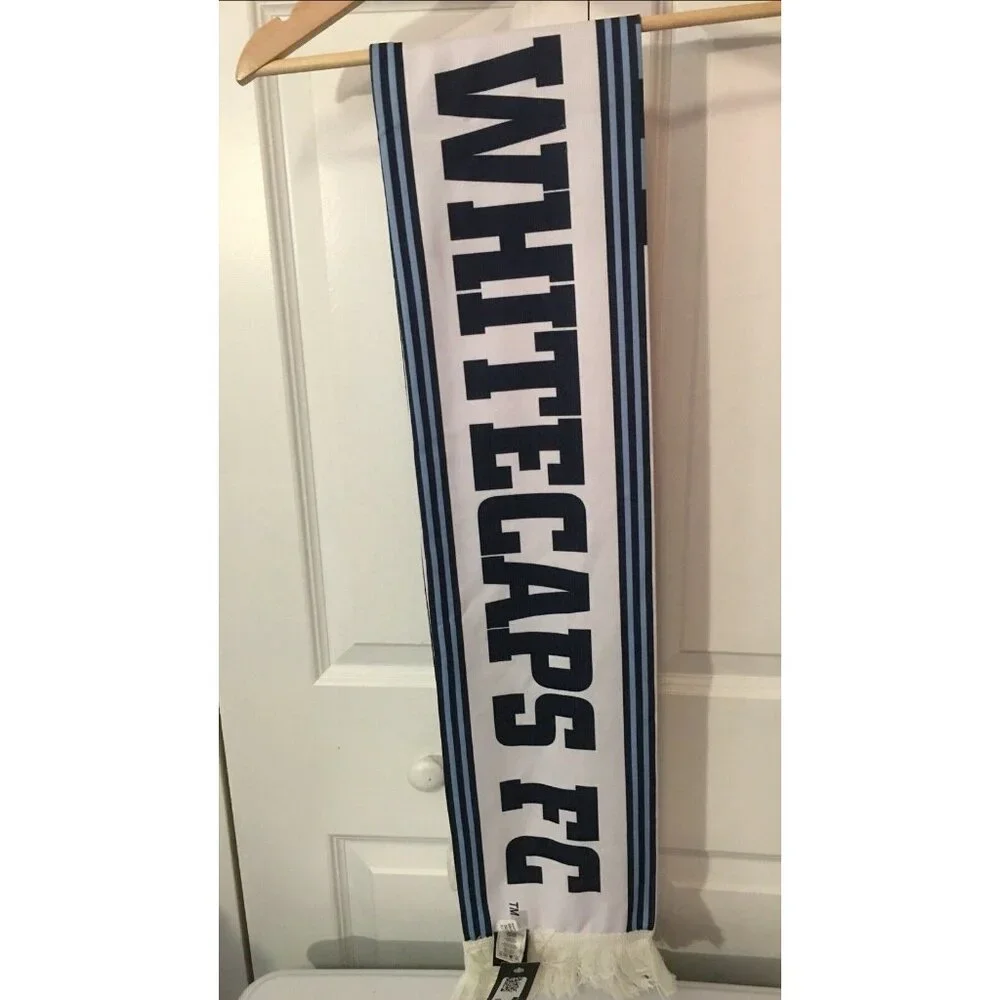 NEW MLS Vancouver Whitecaps‎ FC Draft Adidas Tassel Winter Knit Scarf NWT